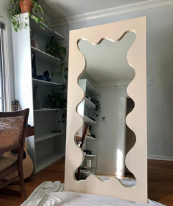 Miroir mural décoratif de haute qualité pour chambre à coucher, design <span class=keywords><strong>Art</strong></span> Déco, cadre en <span class=keywords><strong>bois</strong></span> et métal, verre, emballage en boîte, Yochen - Product Image 4