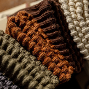 Chaussettes Amei kaki pour hommes et femmes, fil épais, mi-mollet, couleur unie, coton, automne-hiver, style rétro américain, chaussettes longues à aiguille, taille unique - Product Image 4