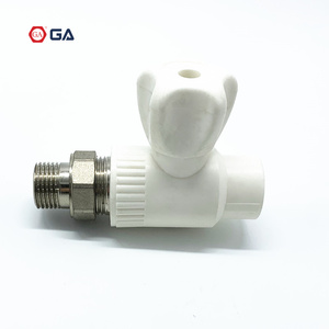 Vanne de chauffage en PPR blanc GA-4842 QIAI avec joint torique, connecteur de <span class=keywords><strong>radiateur</strong></span> - Product Image 2