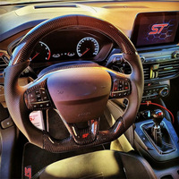 Volant en fibre de carbone personnalisable avec LED, compatible avec Mondeo, Edge, Kuga, S-Max, Explorer et Focus