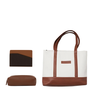 กระเป๋าโท้ท + ที่ใส่บัตรหนัง + กระเป๋าขนาดเล็ก - Product Image 1