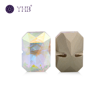 Boutons en strass à coudre de haute qualité, perles de verre, pierres de cristal pour chaussures, sacs, accessoires de bricolage