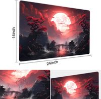 Tapis de bureau rectangulaire en caoutchouc sur mesure, grand format, antidérapant, imperméable, tapis de souris de jeu topographique