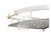 Vente directe d'usine d'étagères triangulaires de salle de bain en alliage d'aluminium de style américain, non perforées, pour lavabo, utilisation en salle de bain