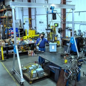 Petites roues pivotantes en aluminium pour grue, largeur 4m, capacité 500, 1000, 1500, 2000, 2500, 4000, 5000, 6000, 7000, 8000 Lbs - Product Image 3