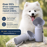 Nouveau produit transfrontalier : Gamelle et abreuvoir pliables en silicone pour chien, idéales pour les voyages en extérieur