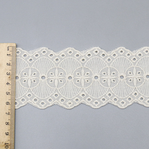 Elegant Cotton <strong>Lace</strong> Trim Edging - <strong>Soft</strong> &amp; Delicate <strong>Fabric</strong> <strong>Lace</strong> for Sewing, Crafts, and Apparel Decor - Product Image 4