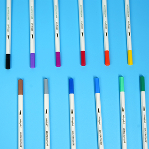 OEM ODM Vente chaude Logo personnalisé 12 stylos aquarelle extra propres avec <span class=keywords><strong>pinceau</strong></span> de <span class=keywords><strong>calligraphie</strong></span> dans une boîte à fenêtre - Product Image 3