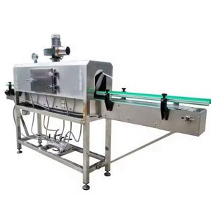 Machine d'emballage sous tunnel de rétraction à la vapeur pour étiquettes de manchons de bouteilles en plastique, tunnel de rétraction à la vapeur pour étiquettes PVC PET, tunnel de rétraction à la vapeur pour bouteilles et canettes - Product Image 2
