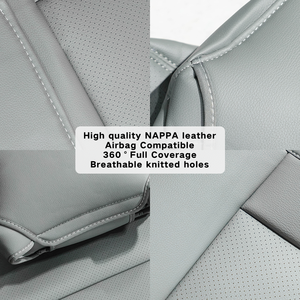 Fundas de Asiento de Coche de Cuero NAPA Transpirables para Todas las Estaciones, Juego Completo PRIMEFIT X6 K5, 5 Piezas, Color y Logotipo Personalizables - Product Image 4