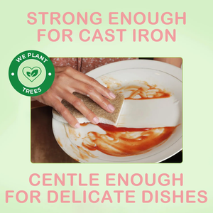 Phân Hủy Sinh Học Tự Nhiên Ủ Cellulose Dừa Óc Chó Scrubber Miếng Bọt Biển Thân Thiện Với Môi Nhanh Chóng Làm Khô Món Ăn Bọt Biển Bọt Biển - Product Image 3