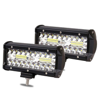 Barre lumineuse de travail LED HYNBYZJ 7 pouces 300W 4x4 tout-terrain à faisceau combiné pour ATV, tracteurs, bateaux, camions, excavatrices, 12V 24V