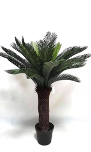 Nuovo Design all'Ingrosso: Grande Albero Artificiale in Vaso, Palma Cycas Revoluta in Plastica con Semi - Product Image 6