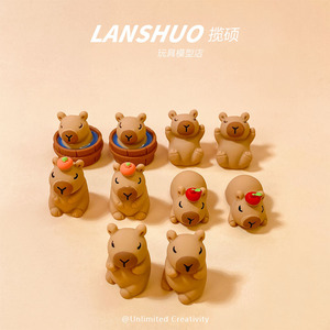 Little Bear 3D Figurine Plastic Resin <b>Car</b> <b>Decoration</b> DIY Accessory Summer 2022 Yiwu Origin - Product Image 2