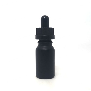 Envase para Aceite Capilar de 30 ml, Botella de Vidrio Esmerilado Cosmético con Gotero Negro Mate y Tapas Negras a Prueba de Manipulación - Product Image 2