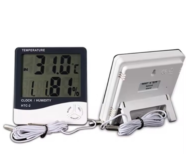 Digital LCD Temperature Humidity Hygrometer Plastic Outdoor Use Display Thermometer Temperature OEM ODM Supported OW-E2