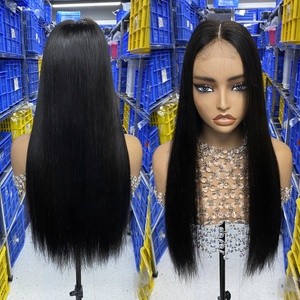 Cheveux vietnamiens bruts Super Double Drawn Bone Straight Lace Front Perruques Haute Qualité Single Drawn Perruques de Cheveux Humains pour les Femmes Noires - Product Image 1