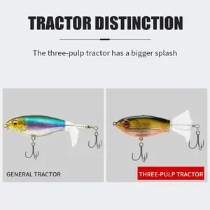 Esca galleggiante 90 mm14.5g esca da pesca per spigola rotante a doppia elica esca artificiale - Product Image 3