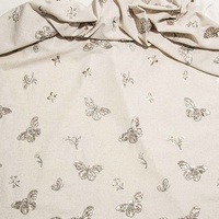 Tissu en velours brodé de dentelle à motif floral français, orné de sequins et de perles, idéal pour robe de mariée - Dubaï