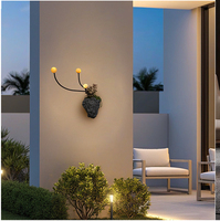 Éclairage mural extérieur en forme de champignon, lampe murale de jardin paysager créative en aluminium imperméable