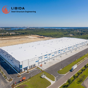 Bâtiments de construction en acier préfabriqué certifiés CE, résistance sismique, garage et entrepôt - Product Image 1