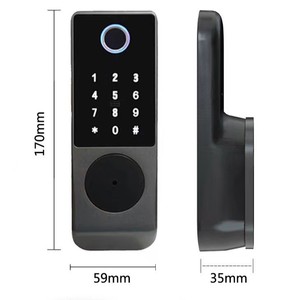 Cerradura Inteligente para Puerta QLEUNG QL-S812-4 de Aleación de Aluminio, Impermeable, con Huella Dactilar, Contraseña y Aplicación Móvil para Uso en Exteriores - Product Image 4