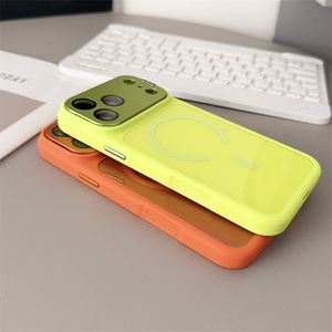 for <b>iphone</b> 17 pro max matte frosted magnetic hybrid case with covered camera,for <b>iphone</b> 17 pro max case with slide camera <b>stand</b> - Product Image 3