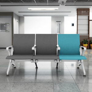 Chaises d'attente d'hôpital modernes personnalisées de haute qualité, 1 à 5 places, en PU et alliage d'aluminium, garantie 5 ans pour les cliniques, les dentistes et les professionnels de la santé - Product Image 1