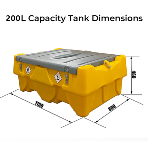 53L/220L/480L/500L 전기 휴대용 연료 현장 연료 보급을위한 디젤 캐디 이송 탱크 - Product Image 6