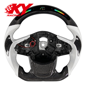 พวงมาลัยสปอร์ต LED คาร์บอนไฟเบอร์หนังสำหรับโตโยต้า Supra GR MK5 A90 A91 TRD 2019-2026 - Product Image 1