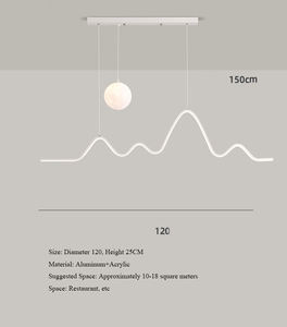 CY9077 ristorante luce pendente di lusso <span class=keywords><strong>sala</strong></span> da pranzo tavolo da pranzo Bar moderno semplice <span class=keywords><strong>luna</strong></span> lampada a sospensione - Product Image 5