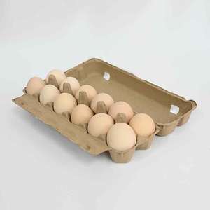 Lot de 12 boîtes à œufs en papier, un carton de douze œufs, plateau à œufs en pulpe, design empilable peu encombrant, carton biodégradable antichoc - Product Image 1