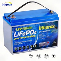 Batería de ciclo profundo de fosfato de hierro y litio de grado A para montacargas, 12V 120AH, resistente a golpes, para montacargas de pasillos estrechos, con certificación CE FCC RoHS