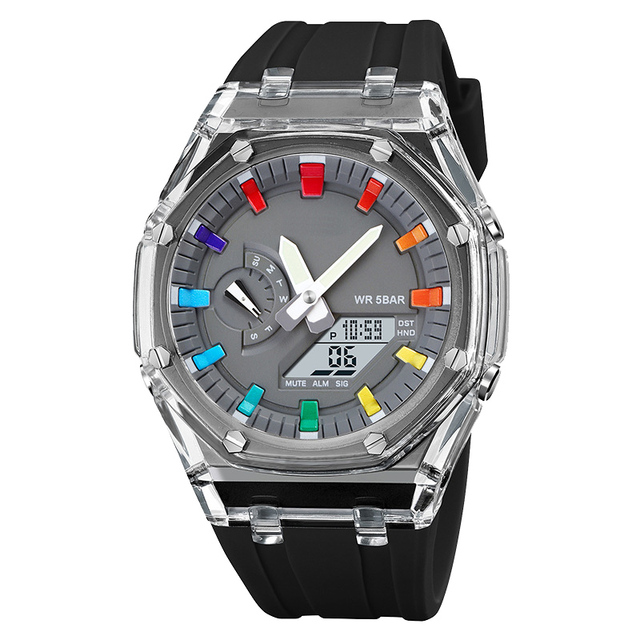 Chronograph Lcd Display Oem Luxury Brands Hand Customized Waterproof Sport Mens Wrist Digital Watch