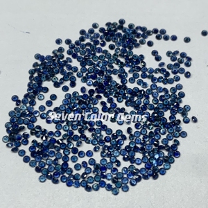 Piedra <span class=keywords><strong>de</strong></span> Zafiro Azul Natural <span class=keywords><strong>de</strong></span> 0.8mm-2.0mm, Color Azul Marino, Elegante, Alta Calidad, Forma Redonda, Piedra <span class=keywords><strong>de</strong></span> Zafiro Suelta, Gema en Bruto - Product Image 4