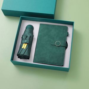 Custom Diary PU Leather Notebook Journal for Gift Promotional Business Corporate <b>Note</b> <b>Book</b> with Pen Automatic Umbrella Gift Sets - Product Image 5