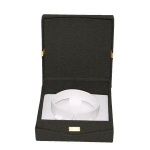 Petits coffrets cadeaux avec charnières dissimulées magnétiques Impression sur feuille d'or avec logo personnalisé Matériaux recyclés pour bijoux Boîtes rigides en papier - Product Image 2