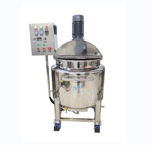 100l-500l di chuyển xi-rô làm cho máy công nghiệp thép không gỉ làm nóng bể trộn cho Kem dưỡng da dầu gội xà phòng lỏng - Product Image 1
