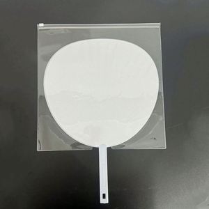 Nouvelles pochettes transparentes en PVC pour éventails, forme cercle, avec logo personnalisé, pour protéger les éventails, formes multiples - Product Image 5