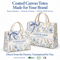 Sac fourre-tout de plage réutilisable de taille moyenne, motif fleurs élégantes, en toile, avec boucle dissimulée, vente en gros directe d'usine