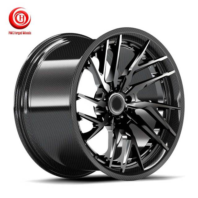 Lightweight Carbon Fiber Forged Racing Car Wheel New Condition Black Finish 18-23 Inch for for Retrofit/Upgrade
