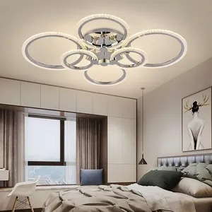 HAYVIS โคมไฟเพดาน LED 280วัตต์,โคมไฟอัจฉริยะแบบปรับแสงได้สำหรับห้องรับประทานอาหารห้องนอนห้องนั่งเล่น
