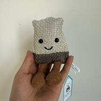 Nouveau royaume-uni limité gelée chat amusant sachet de thé réel tir en peluche apaisant poupée cadeau d'anniversaire en peluche pour enfants PP coton rempli