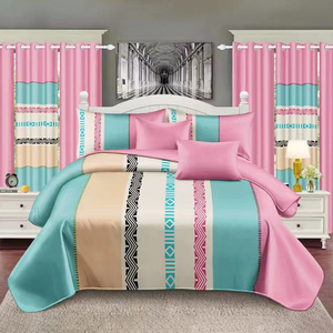 Juego de Ropa de Cama King Size DL Premium de 12 Piezas, <span class=keywords><strong>Cubrecama</strong></span>, Sábanas Ajustables, Fundas de Almohada, Cortinas, Resistentes a la Decoloración, Estilo Lujoso - Product Image 1