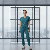 V Yaka Tıbbi Forma Takımı Kadın Hastane Üniforması Hemşire Doktor İş Kıyafeti Eşofman Altı