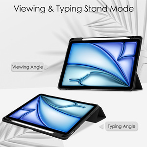 Housse de protection en cuir PU pour stylo TPU compatible avec <span class=keywords><strong>iPad</strong></span> Air 11 (2024/2025 (M2/M3)) - Product Image 3
