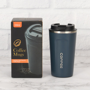 Stainless Steel Coffee Travel Mug Matte Black Double Walled Insulated Thermal Water <b>Bottle</b> 380/500ml 6-12 Hours Eco-Friendly - Product Image 1