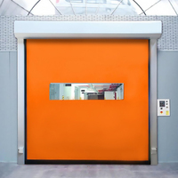 Puertas Enrollables Automáticas de PVC de Alta Velocidad para Almacenes y Talleres Interiores, Puertas con Cierre Impermeable Autorreparables