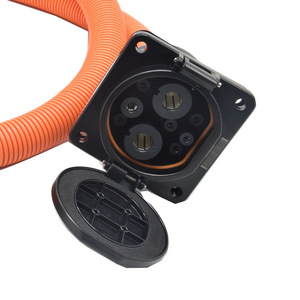 ชุดสายไฟเชื่อมต่อการชาร์จ EV ยาว 1 เมตร ฉนวน PVC ตัวนำทองแดงแท้ มาตรฐาน IP67 รองรับแรงดัน 600V - Product Image 2