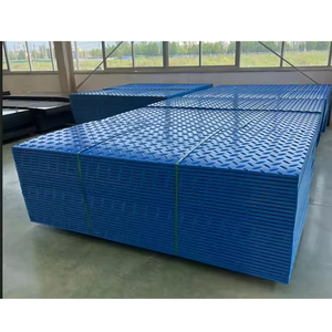 Alfombra de UHMWPE negra temporal para construcción, ligera, de 4x8 pies, para acceso, alfombra de protección de suelo de HDPE - Product Image 4